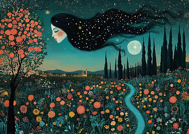 Dreamy Night Landscape