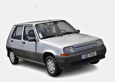 Silver Renault 5