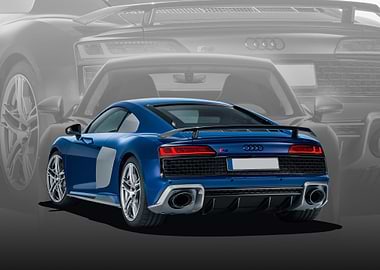 Audi R8 Rear View