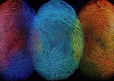 Colorful Fingerprint Pattern