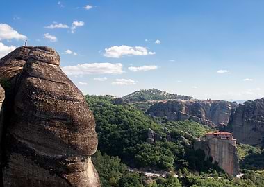 Meteora Monastery Landscape