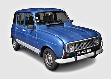Blue Renault 4L