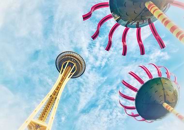 Space Needle & Art Installation