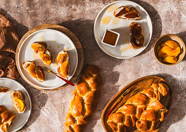 Peach & Cream Cheese Toast