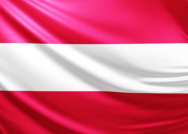 Austrian Flag, Realistic flag of Austria
