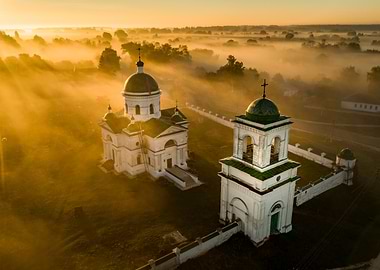 Church in Morning Mist