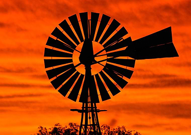 Windmill at Sunset