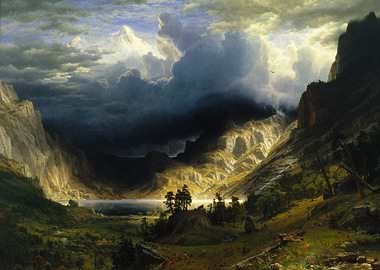 A Storm in the Rocky Mountains, Mt. Rosalie (1866)