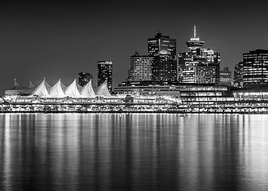 Vancouver Skyline at Night