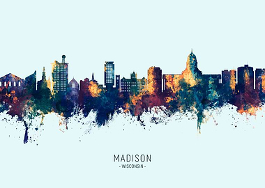 Madison Wisconsin Skyline