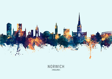 Norwich England Skyline