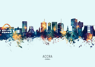 Accra Ghana Skyline