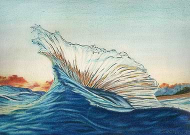 Ocean Wave Drawing