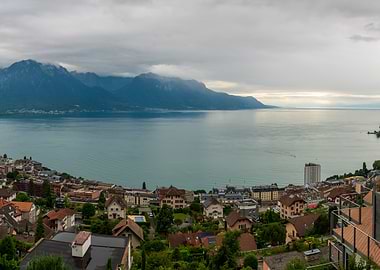 A beautiful view of the Geneve lake