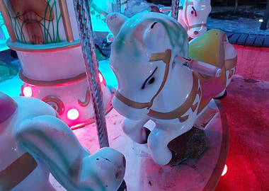 Carousel Horse Close-Up