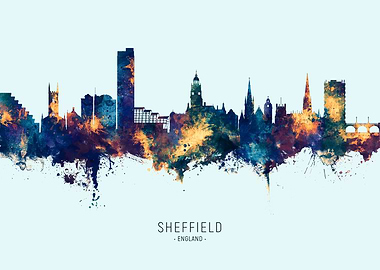 Sheffield England Skyline