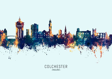 Colchester England Skyline