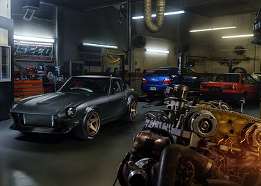 Datsun 240Z Garage