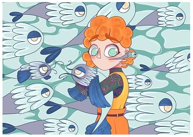 Fishy Character Illustration