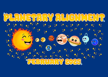 Planetary Alignment February 2025