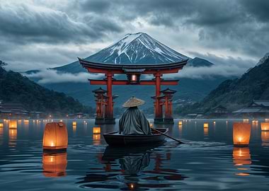 Mount Fuji & Torii Gate