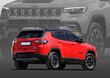 Red Jeep Compass