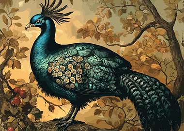 Peacock in Autumn