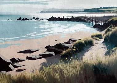 Coastal Landscape Painting