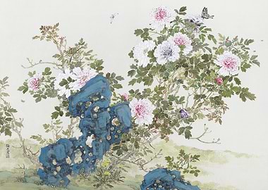 Peony Blossom Painting