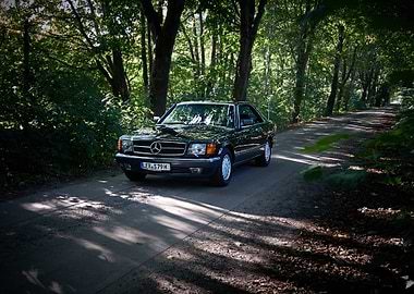 Black Mercedes-Benz Coupe