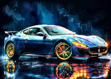 Maserati MC20 Watercolor