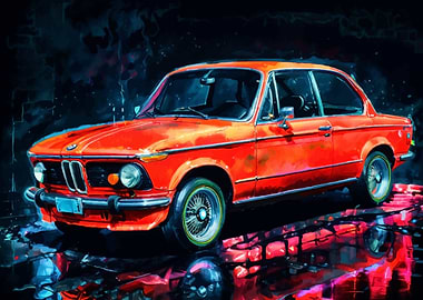 Red BMW 2002