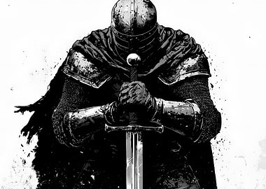 Dark Knight with Sword