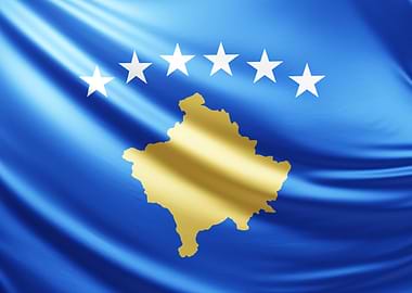 Kosovo Flag, Realistic flag of Kosovo