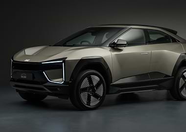 Beige Electric SUV