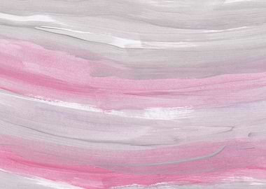 Blush and Gray Brushstroke Waves 1