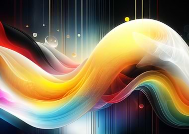 Abstract Colorful Wave