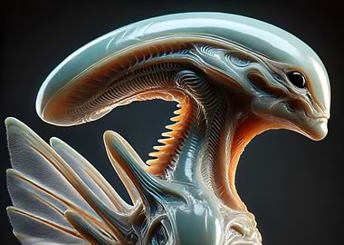 Alien Creature with Wings