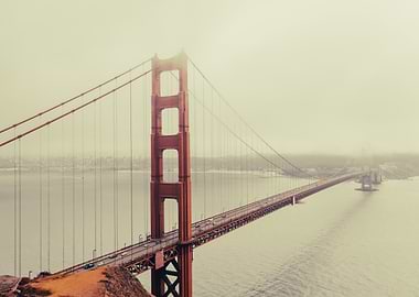 Golden Gate Bridge in Fog