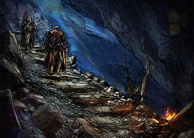 Two Figures Ascending