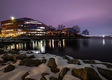 Alexandria Waterfront at Night