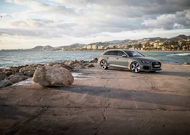 Audi RS4 Avant by the Sea