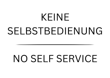 No Self Service Sign