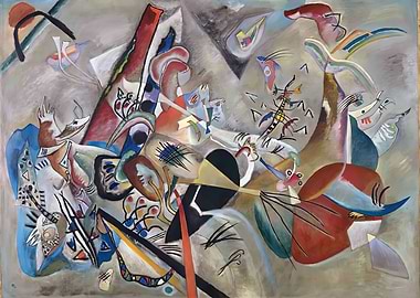 Abstract Art with Geometric Shapes by Wassily Kandinsky