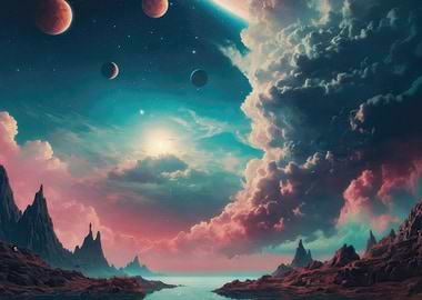 Fantasy Planet Landscape