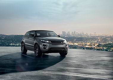 Grey Range Rover Evoque