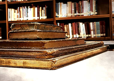 Antique Books Stack