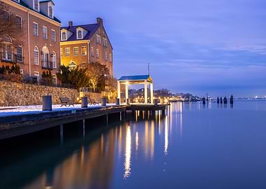 Waterfront Gazebo at Dusk
