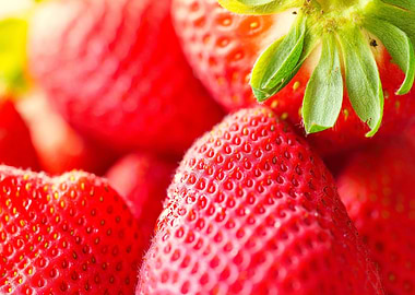 Close-up of Fresh Strawberries