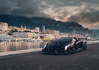 Black Lamborghini Veneno